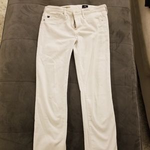 AG white skinny jeans